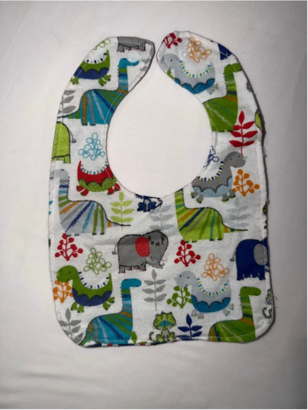 NWT Handmade Reversible Baby Bibs Lot of 3 Cotton Snap Closure Unique Mixed Lot